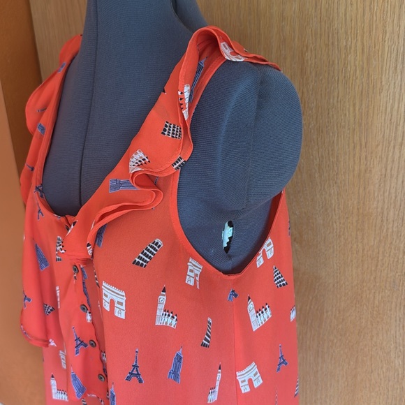 Anthro Maeve European Travel Ruffle Tank - Picture 7 of 14